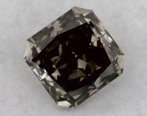 0.27 Carat Fancy Gray-SI2 Square Radiant Cut Diamond